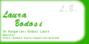 laura bodosi business card